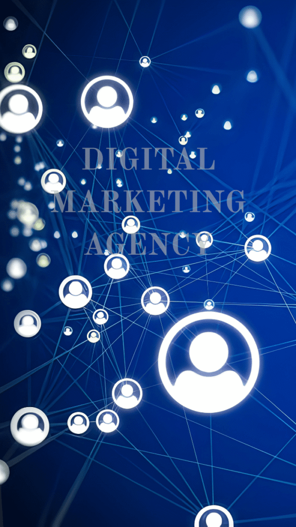 a group of glowing circles with text